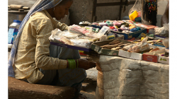 Pahar Ganj - typická prodejkyně