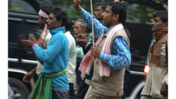 Demonstrace proti nezaměstnanosti na venkově