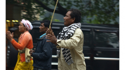 Demonstrace proti nezaměstnanosti na venkově