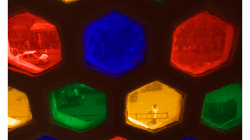 Jaipur - Jawa Mahal - barevná okna