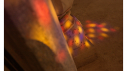 Jaipur - Jawa Mahal - barevná okna dělaly hezké efekty po podlaze