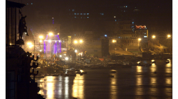 Varanasí - noční pohled na město