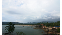 Goa - pohled na Palolem Beach