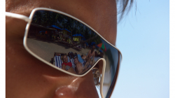 Goa - Palolem Beach - Lubi a v odrazu zleva Heleek, Boyda a Acido