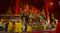 Jeden z chrámů v Chiang Mai