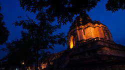 Jeden z chrámů v Chiang Mai