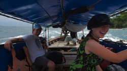 Cesta na Runtee Beach, celkem to házelo