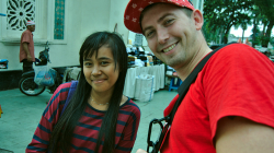 První focení s místními děvčaty / First pictures with local girls