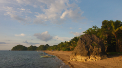 Sugar beach při západu slunce / Sugar beach at sunset