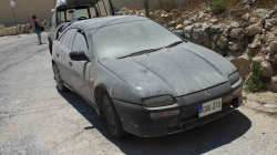 Auta na Maltě jsou velice zaprášená, ale toto bylo přeci jen více - Cars on Malta are covered with a lot of dust, but this one was even more